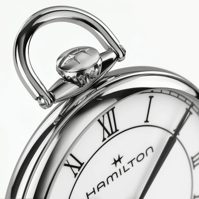Hamilton,American Classic 50mm,50mm,Stainless Steel,White,Handwound,46hours,Sapphire,H89819120