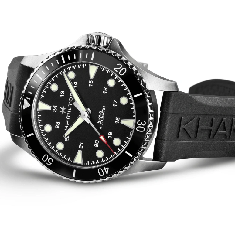 Hamilton,Khaki Navy 43mm,43mm,Stainless Steel,Black,Automatic,80hours,In-house Caliber,H82515330