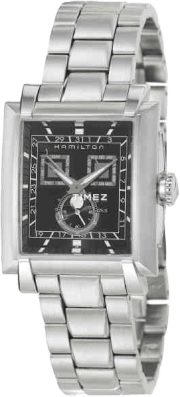 Hamilton,Khaki Action 32mm,32mm,Stainless Steel,Black,Quartz,Chronograph,Moonphase,H30410131