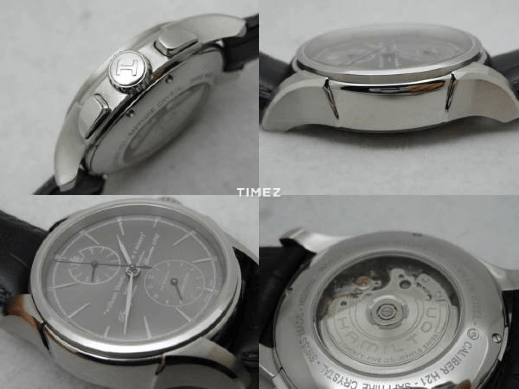 Hamilton,American Classic 42mm,42mm,Stainless Steel,Grey,Automatic,Chronograph,60hours,H32556781