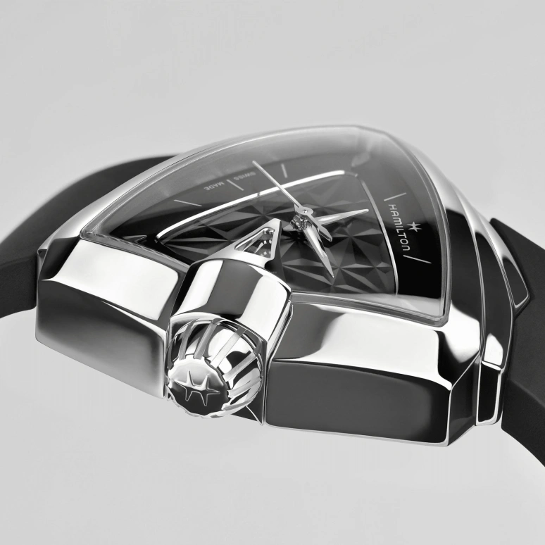 Hamilton,Ventura 34.50x38mm,34.50x38mm,Stainless Steel,Black,Quartz,26280hours,Sapphire,Crystal Glass,H24251330