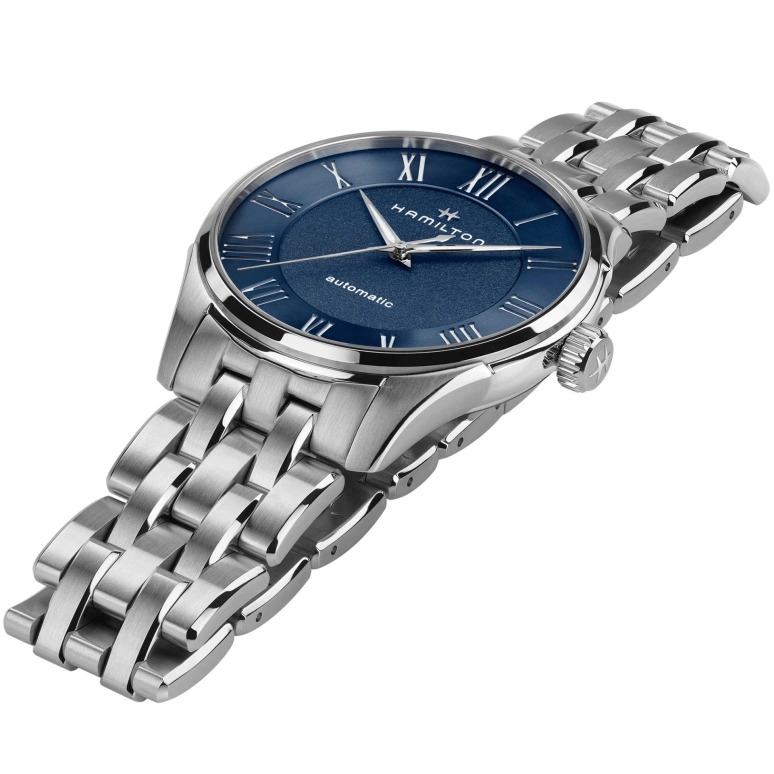 Hamilton,Jazzmaster 40mm,40mm,Stainless Steel,Blue,Automatic,80hours,In-house Caliber,H42535140