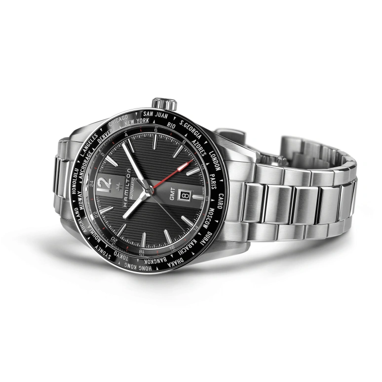 Hamilton,Broadway 46mm,46mm,Stainless Steel,Black,Automatic,80hours,In-house Caliber,H43725131