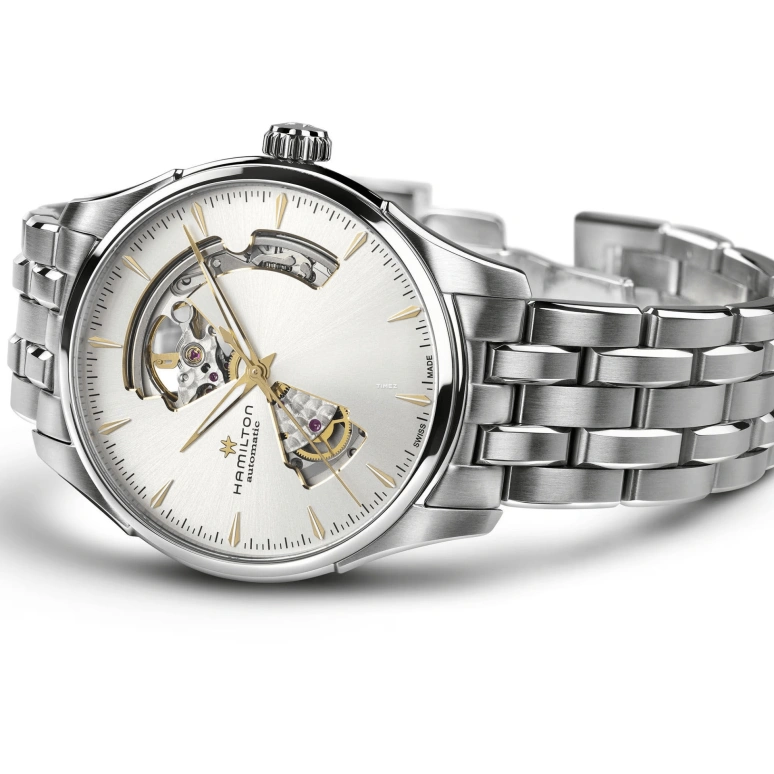 Hamilton,Jazzmaster 40mm,40mm,Stainless Steel,Silver,Automatic,Sapphire,Glass,Tonneau,H32675151
