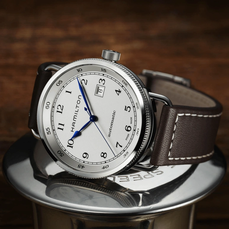 Hamilton,Khaki Navy 43mm,43mm,Stainless Steel,White,Automatic,80hours,In-house Caliber,H77715553