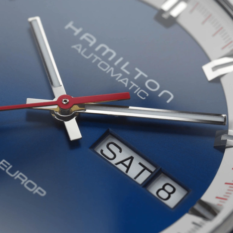 Hamilton,American Classic 42mm,42mm,Stainless Steel,Blue,Automatic,Chronograph,Date,Day,H35405741