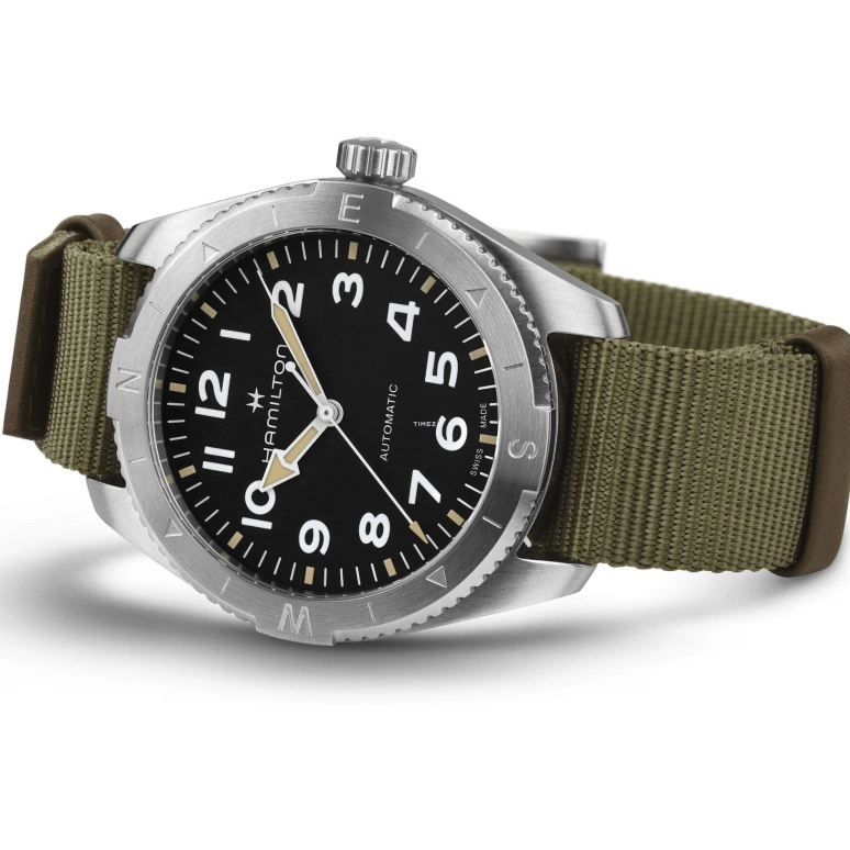 Hamilton,Khaki Field 41mm,41mm,Stainless Steel,Black,Automatic,80hours,In-house Caliber,H70315931
