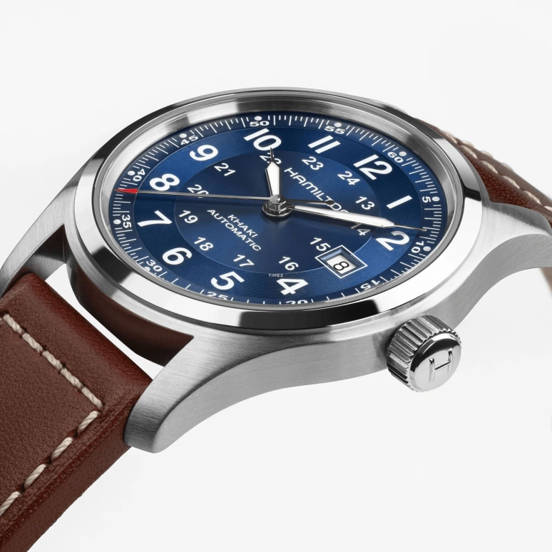 Hamilton,Khaki Field 42mm,42mm,Stainless Steel,Blue,Automatic,Day,80hours,H70605540