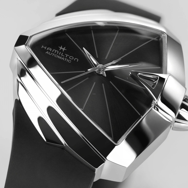 Hamilton,Ventura 34.50x38mm,34.50x38mm,Stainless Steel,Black,Automatic,Sapphire,Crystal Glass,Silver,H24105330