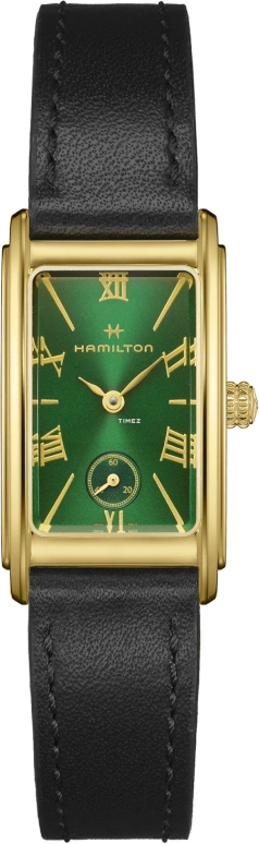 Hamilton,American Classic 18.70x27mm,18.70x27mm,Stainless Steel,Green,Quartz,Sapphire,Crystal Glass,Rectangular,H11261760