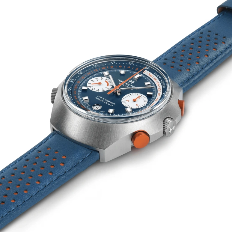 Hamilton,American Classic 48x52mm,48x52mm,Stainless Steel,Blue,Automatic,Chronograph,Day,H51606640