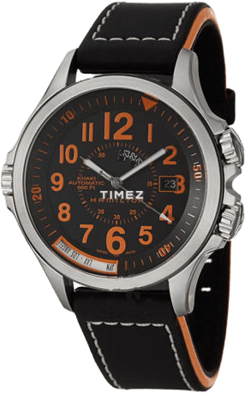 Hamilton,Khaki Aviation 42mm,42mm,Stainless Steel,Black,Sapphire,Crystal Glass,Open,H77695733