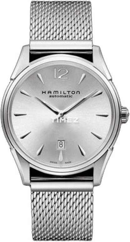 Hamilton,Jazzmaster 43mm,43mm,Stainless Steel,Silver White,Sapphire,Crystal Glass,Open,H38615255