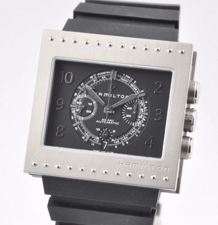 Hamilton,Khaki Action 49x47mm,49x47mm,Titanium,Black,Automatic,Chronograph,Day,H79616333