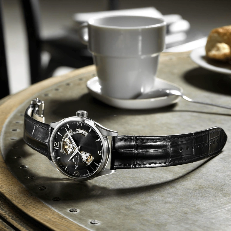 Hamilton,Jazzmaster 42mm,42mm,Stainless Steel,Black,Automatic,80hours,In-house Caliber,H32705731