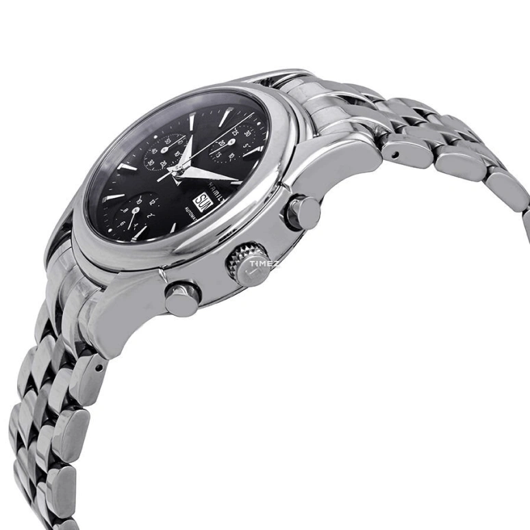Hamilton,Other 38mm,38mm,Stainless Steel,Black,Automatic,Chronograph,Day,H18516131