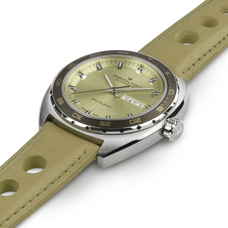 Hamilton,American Classic 42mm,42mm,Stainless Steel,Green,Automatic,Date,Day,H35445860