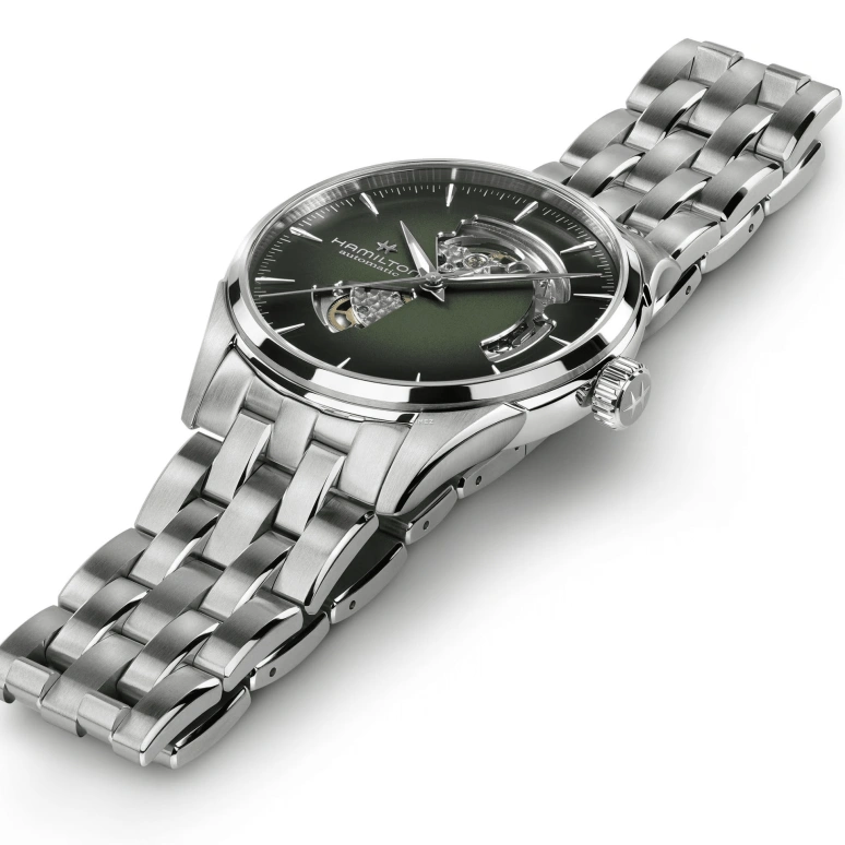 Hamilton,Jazzmaster 42mm,42mm,Stainless Steel,Green,Automatic,80hours,In-house Caliber,H32705160