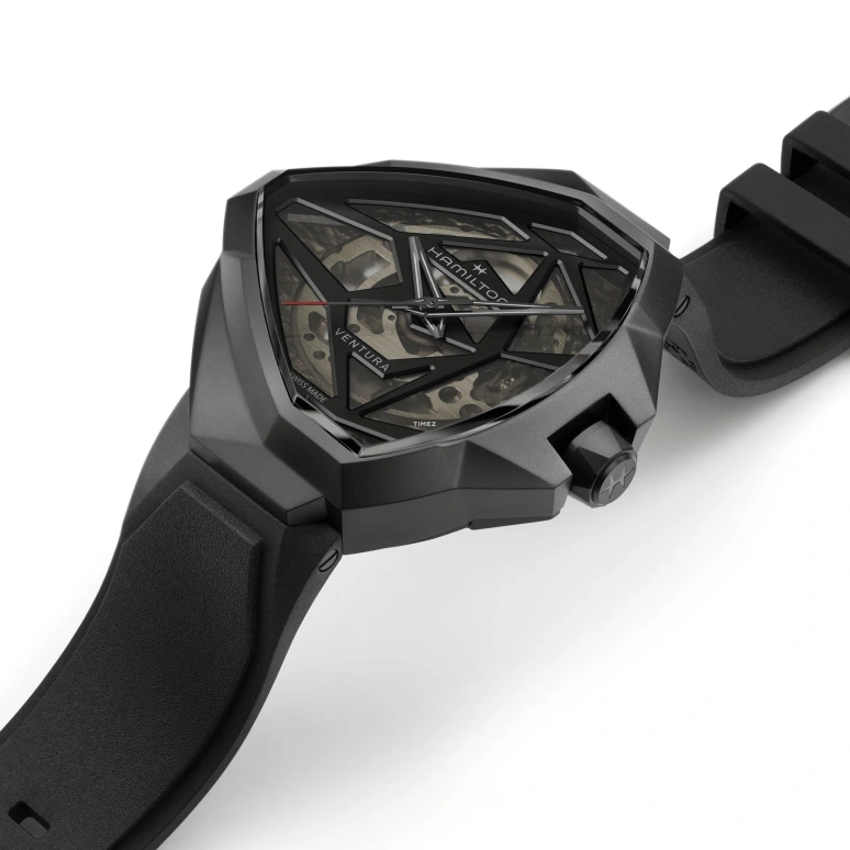 Hamilton,Ventura 51x47mm,51x47mm,Stainless Steel,Black,Automatic,80hours,In-house Caliber,H24645330