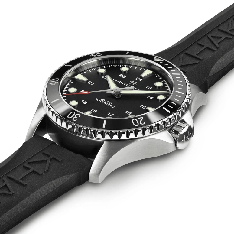 Hamilton,Khaki Navy 43mm,43mm,Stainless Steel,Black,Automatic,80hours,In-house Caliber,H82515330