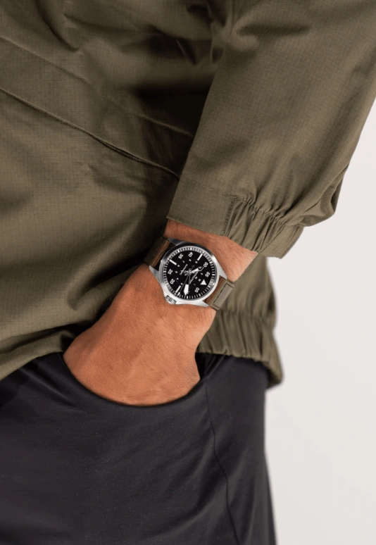 Hamilton,Khaki Aviation 39mm,39mm,Stainless Steel,Black,Automatic,80hours,In-house Caliber,H76305530