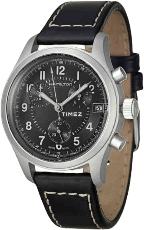 Hamilton,Other 40mm,40mm,Stainless Steel,Black,Automatic,Chronograph,Day,H68582733
