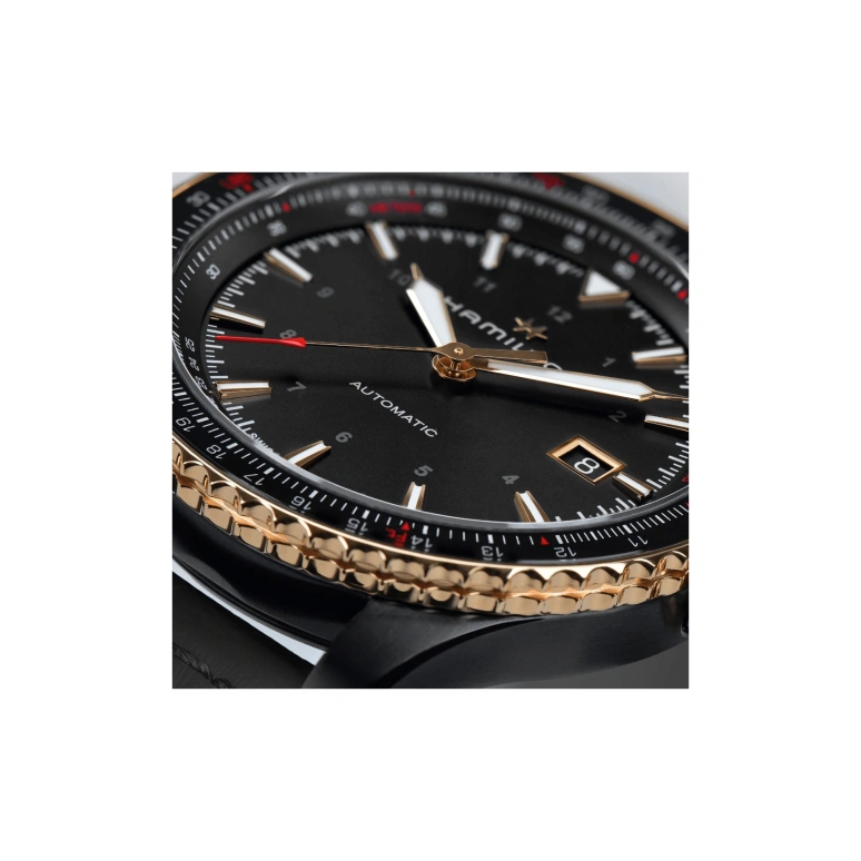 Hamilton,Khaki Aviation 42mm,42mm,Stainless Steel,Black,Automatic,Date,80hours,H76635730