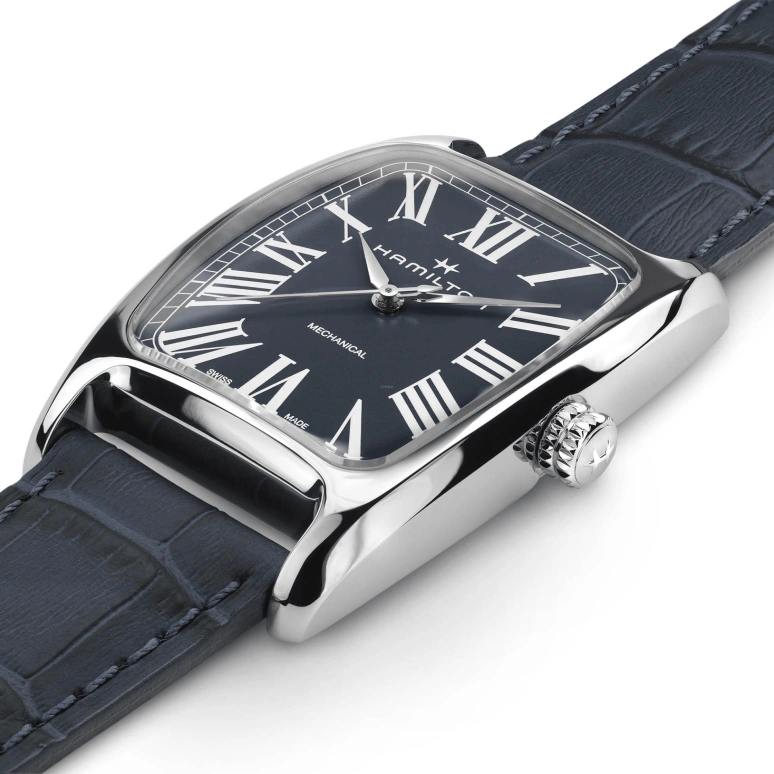 Hamilton,American Classic 34.50x38mm,34.50x38mm,Stainless Steel,Blue,Handwound,80hours,In-house Caliber,H13519641