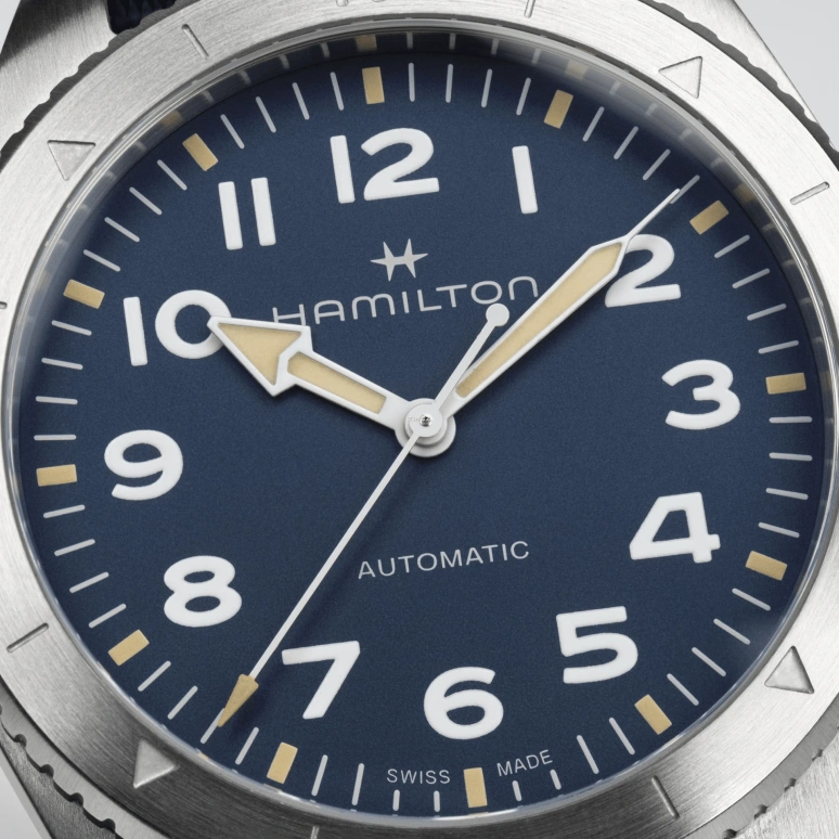 Hamilton,Khaki Field 41mm,41mm,Stainless Steel,Blue,Automatic,80hours,In-house Caliber,H70315940
