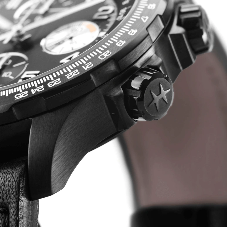 Hamilton,Khaki Aviation 45mm,45mm,Stainless Steel,Black,Automatic,Chronograph,Date,Day,H77736733