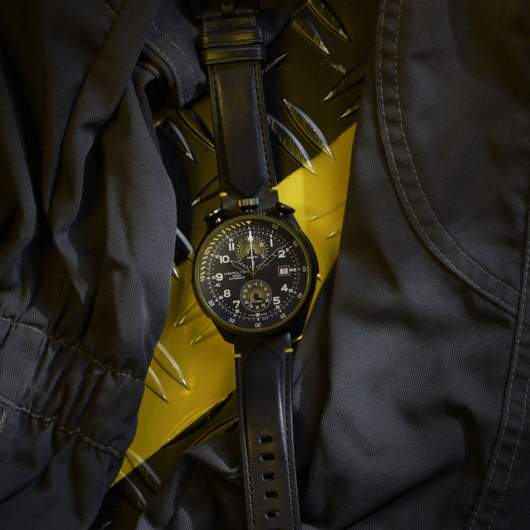 Hamilton,Khaki Aviation 46mm,46mm,Stainless Steel,Black,Automatic,Chronograph,Day,H76776733