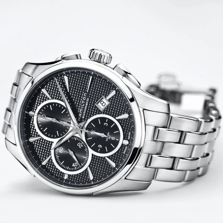 Hamilton,Jazzmaster 42mm,42mm,Stainless Steel,Black,Automatic,Chronograph,Date,Day,H32596131
