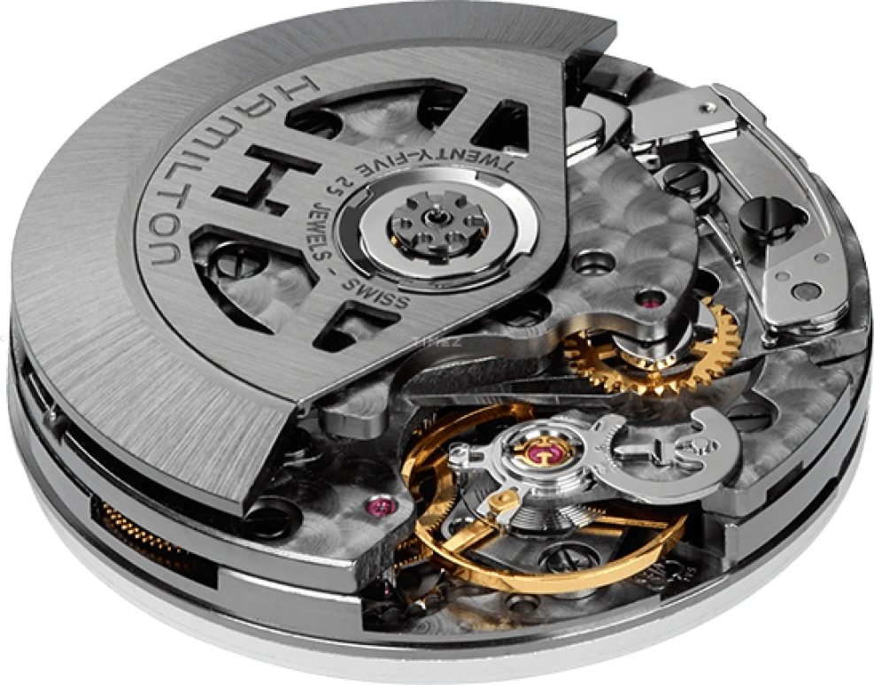 Hamilton,Jazzmaster 53x44mm,53x44mm,Stainless Steel,Transparent,Silver,In-house Caliber,Sapphire,Crystal Glass,H32866781
