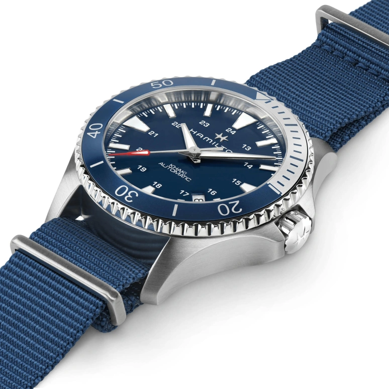Hamilton,Khaki Navy 40mm,40mm,Stainless Steel,Luminous,Silver,Blue,Automatic,80hours,In-house Caliber,H82345941