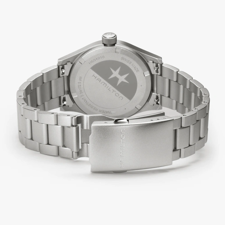 Hamilton,Khaki Field 38mm,38mm,Stainless Steel,Black,Quartz,In-house Caliber,Sapphire,Glass,H69401130