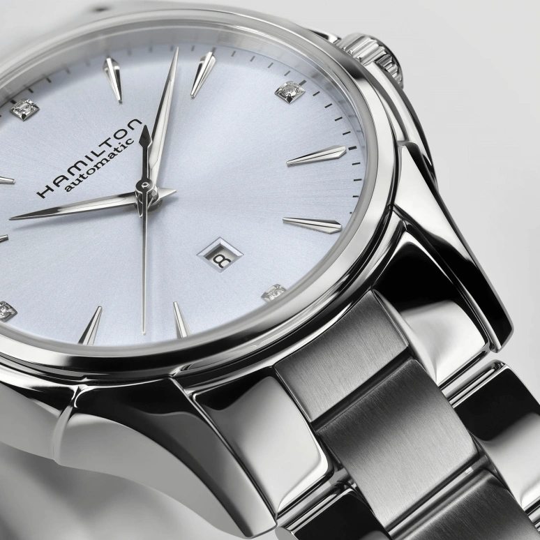 Hamilton,Jazzmaster 34mm,34mm,Stainless Steel,Sky Blue,Automatic,Day,38hours,H32315142
