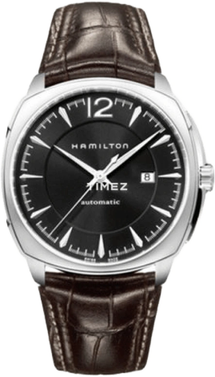Hamilton,Jazzmaster 43mm,43mm,Stainless Steel,Black,Sapphire,Crystal Glass,Open,H36515535