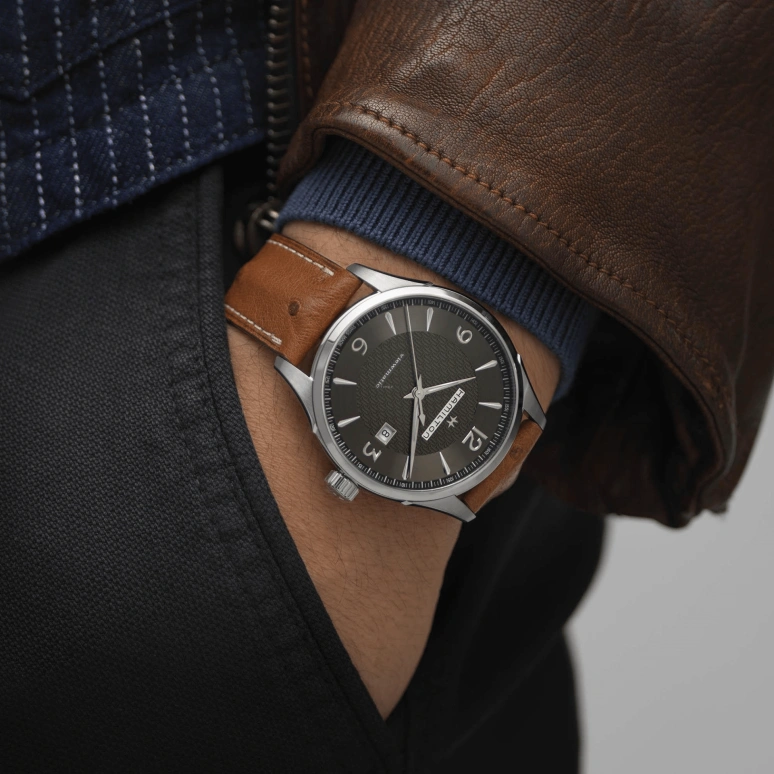 Hamilton,Jazzmaster 44mm,44mm,Stainless Steel,Grey,Automatic,Date,80hours,H32755851