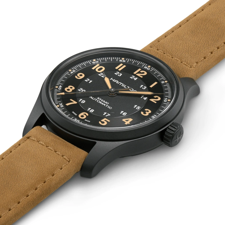 Hamilton,Khaki Field 42mm,42mm,Titanium,Black,Automatic,80hours,In-house Caliber,H70665533