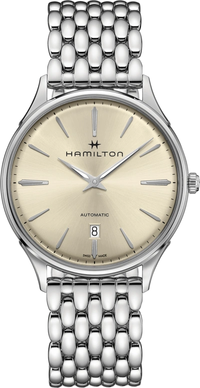 Hamilton,Jazzmaster 40mm,40mm,Stainless Steel,Beige,Automatic,Day,42hours,H38525111