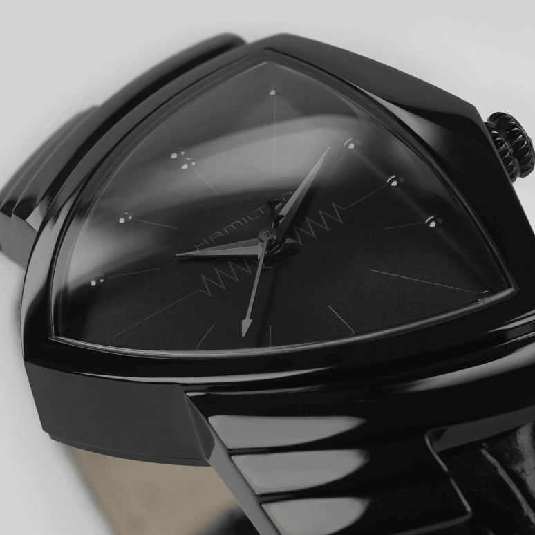 Hamilton,Ventura 32.30mm,32.30mm,Stainless Steel,Black,Quartz,Date,26280hours,H24401731