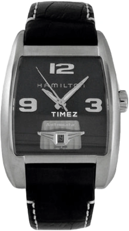 Hamilton,American Classic ,Stainless Steel,Black,Sapphire,Crystal Glass,Open,H33515733