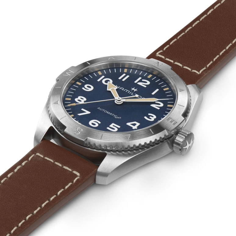 Hamilton,Khaki Field 41mm,41mm,Stainless Steel,Blue,Automatic,Sapphire,Crystal Glass,Round,H70315540