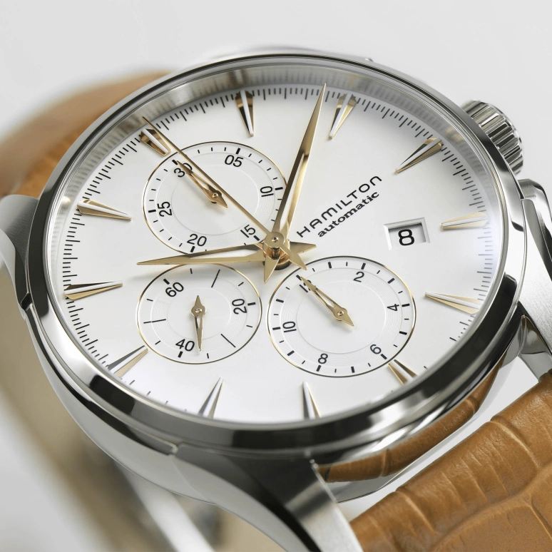 Hamilton,Jazzmaster 42mm,42mm,Stainless Steel,White,Automatic,80hours,In-house Caliber,H32586511