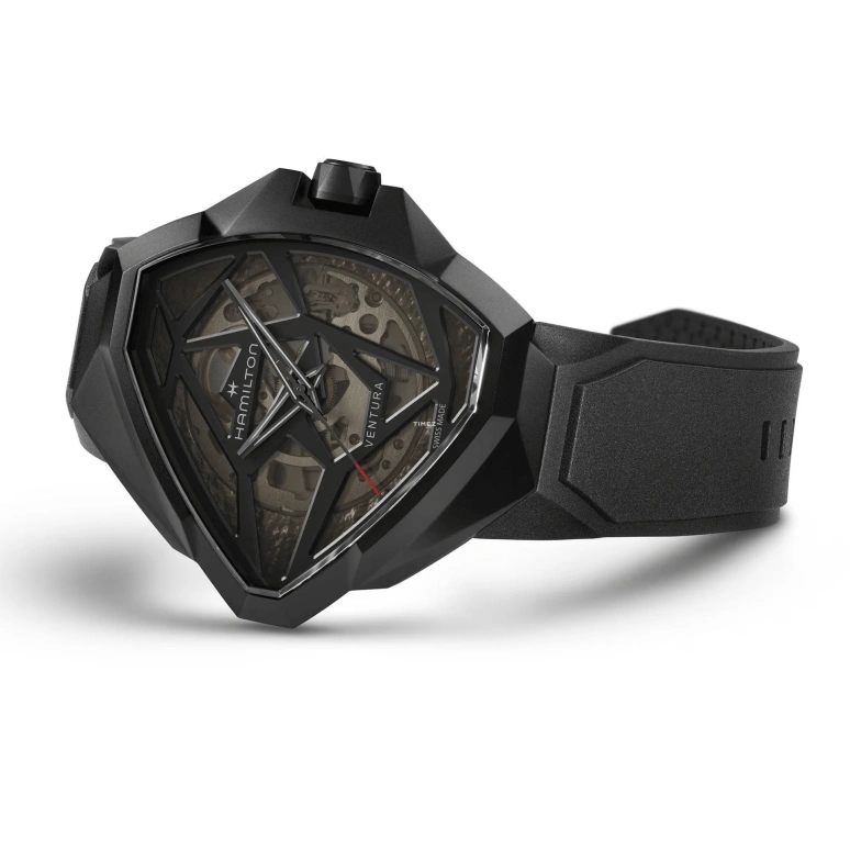Hamilton,Ventura 51x47mm,51x47mm,Stainless Steel,Black,Automatic,80hours,In-house Caliber,H24645330