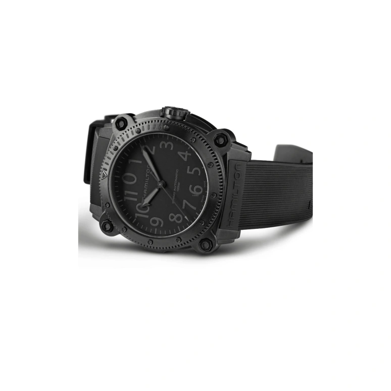 Hamilton,Khaki Navy 46mm,46mm,Titanium,Black,Automatic,80hours,In-house Caliber,H78505330