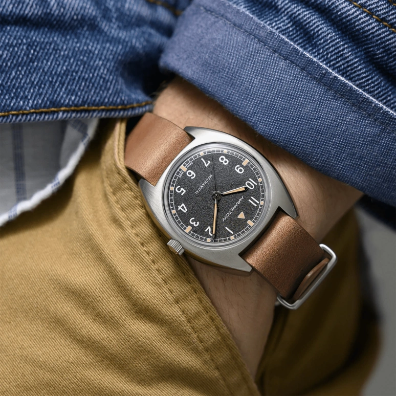 Hamilton,Khaki Aviation 35mm,35mm,Stainless Steel,Black,Handwound,Day,80hours,H76419531