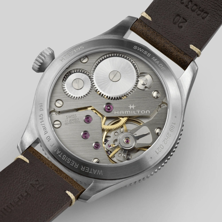 Hamilton,Khaki Aviation 43mm,43mm,Stainless Steel,Black,Handwound,46hours,Sapphire,H76719530