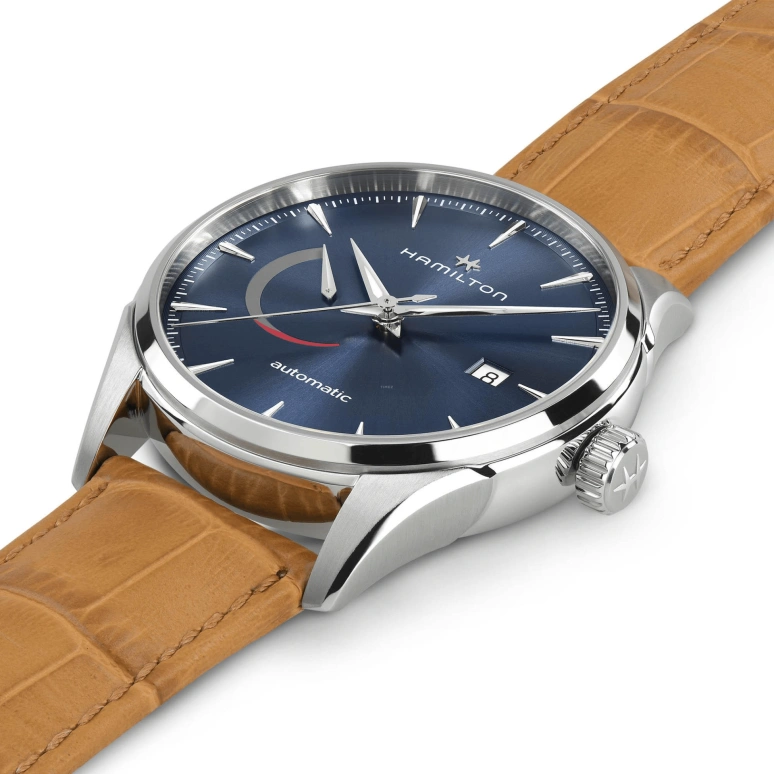 Hamilton,Jazzmaster 42mm,42mm,Stainless Steel,Blue,Automatic,Day,Power Reserve Indicator,H32635541