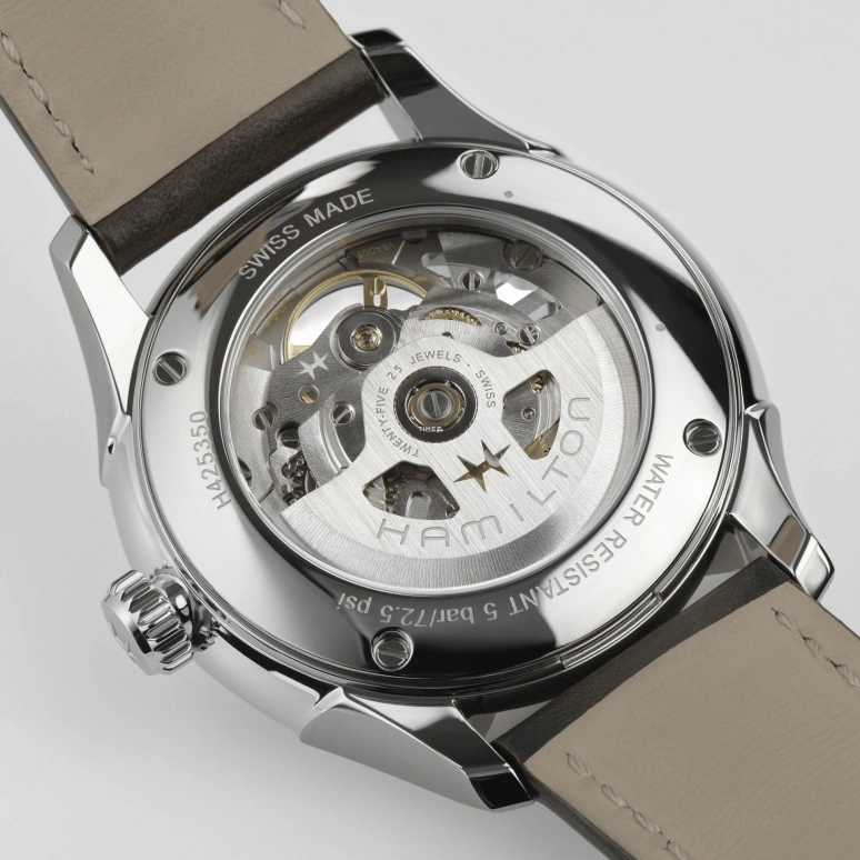 Hamilton,Jazzmaster 40mm,40mm,Stainless Steel,Blue,Skeleton,Automatic,Sapphire,Crystal Glass,Round,H42535541